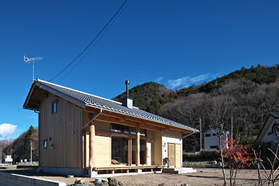 棟梁の木組みの家
